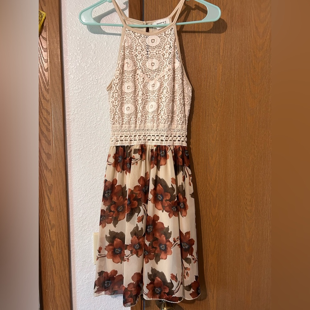 Lace and Floral Dress